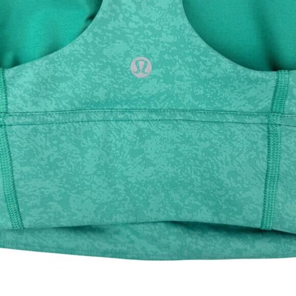 Lululemon Wunder Train Longline Bra Everlux C/D Cup In Blaze Maldives Green 6 - Picture 5 of 6